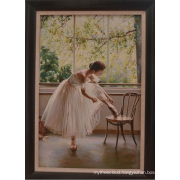 Beautiful Ballerina Handmade Oil Painting